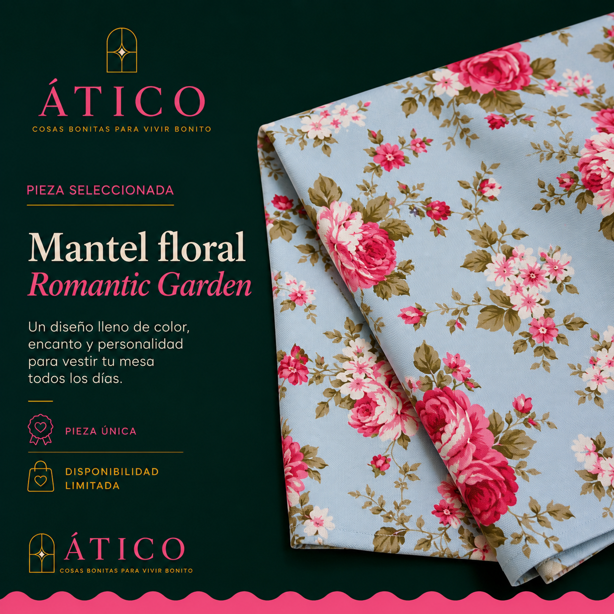 Mantel Romantic Garden