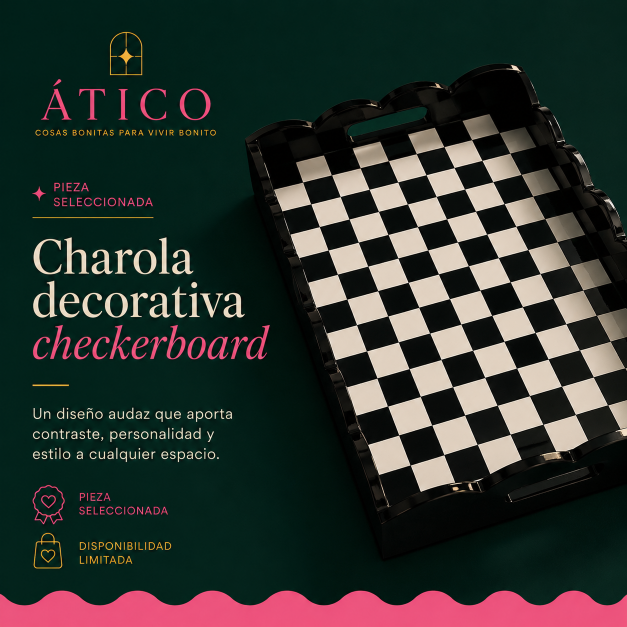 Charola Chekerboard